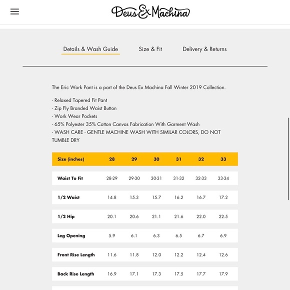 Deus ex Machina “Eric Work Pant” - Picture 14 of 14